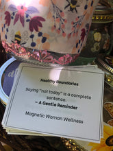 Load image into Gallery viewer, Magnetic Woman Wellness™ Gentle Reminder Jar (Healthy Boundaries Collection)
