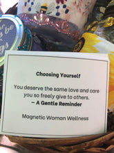 Load image into Gallery viewer, Magnetic Woman Wellness™ Gentle Reminder Jar (Choosing Yourself Collection)
